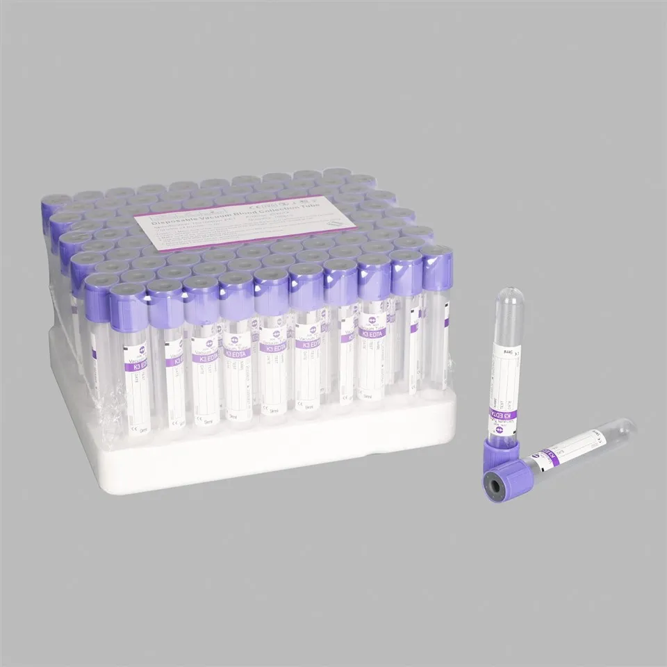 Disposable Purple Cap EDTA K2 Blood Collection Tube